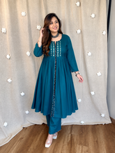 Tanvi Kurti Noor Front Cut Cotton Slub Kurta Set
