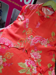 Trending Muslin Saffron Co - ord set - Tanvi Kurti