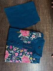 Embroidery kurta set, cotton kurta, tanvi kurti