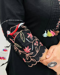 Embroidery Kurta set, cotton kurta set, tanvi kurti