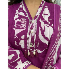 Vibrant Floral Print Kurta Pant Dupatta Set