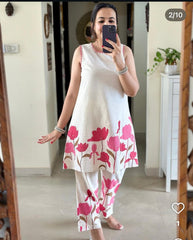 Summer Bloom Pink Printed Co-Ord Set