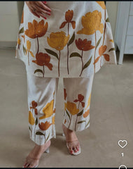 Summer Bloom Yellow Printed Co-Ord Set