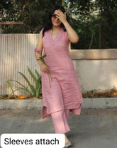 Classic Pink Everyday Cotton Kurta Set
