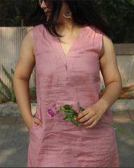 Classic Pink Everyday Cotton Kurta Set