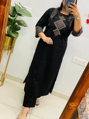 Tanvi Kurti Aline kurti pattern paired with Ankle length Pant