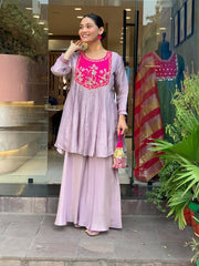 Tanvi Kurti Sharara Cord set - Tanvi Kurti
