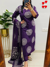 Tanvi Kurt Purple Elephant Motif Dupatta Set - Tanvi Kurti