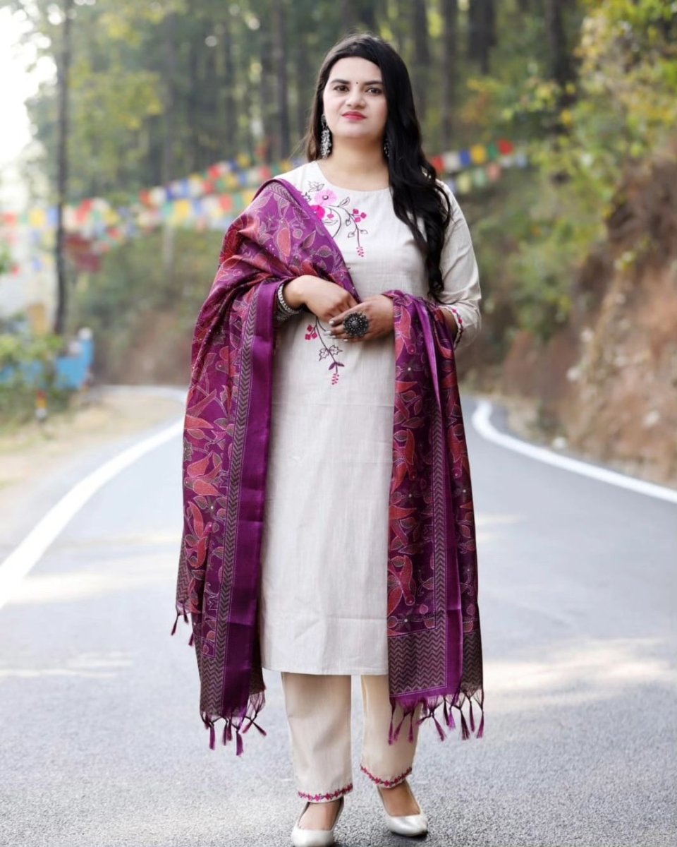 Tanvi Kurti Cotton Dupatta Set - Tanvi Kurti