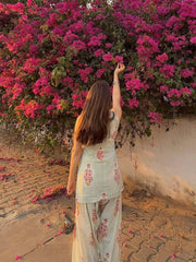Tanvi Kurti Floral Bloom Cotton Co-Ord Set