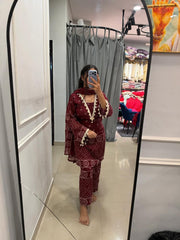 Tanvi Kurti Royal Bandhani Cotton 3-Piece Suit Set