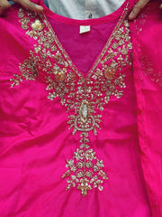 Tanvi Kurti Chanderi Top Plazzo & Dupatta Set