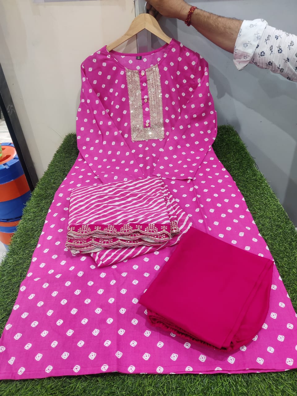 Premium Pink kurta set with Dupptta