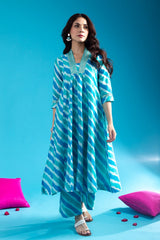 Women Anarkali Kurta pant cotton set