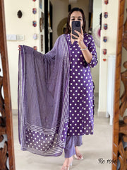 Stylish Angrakha style with Dupatta Set