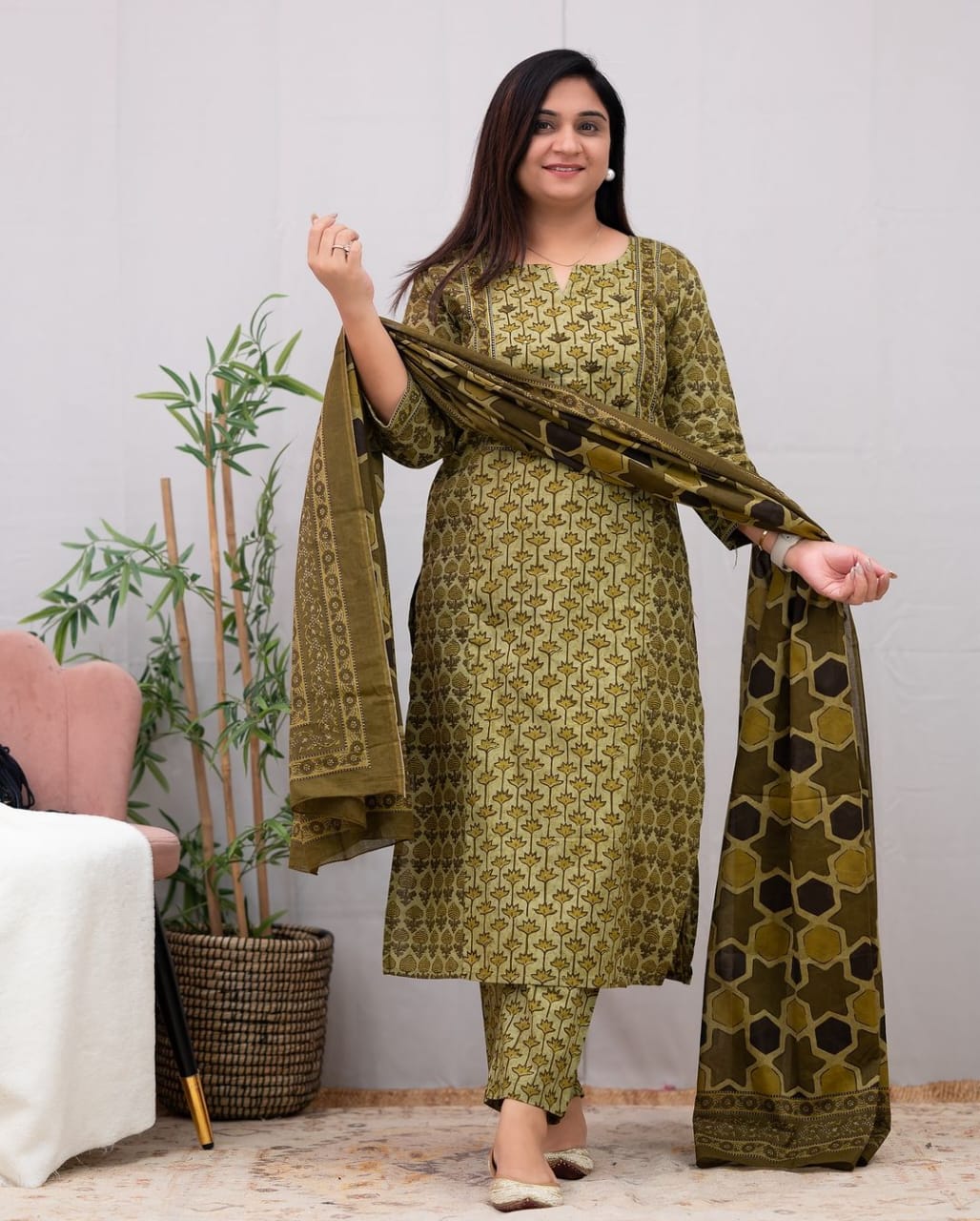 Festive Special Kurta With Dupatta Set