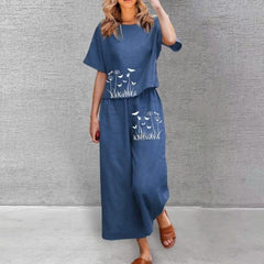 Premium Cotton Blue Co-Ord Set