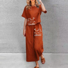 Premium Cotton Orange Co-ord Set