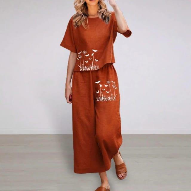 Premium Cotton Orange Co-ord Set