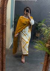 Classic Cotton Kurta with Dupatta Set