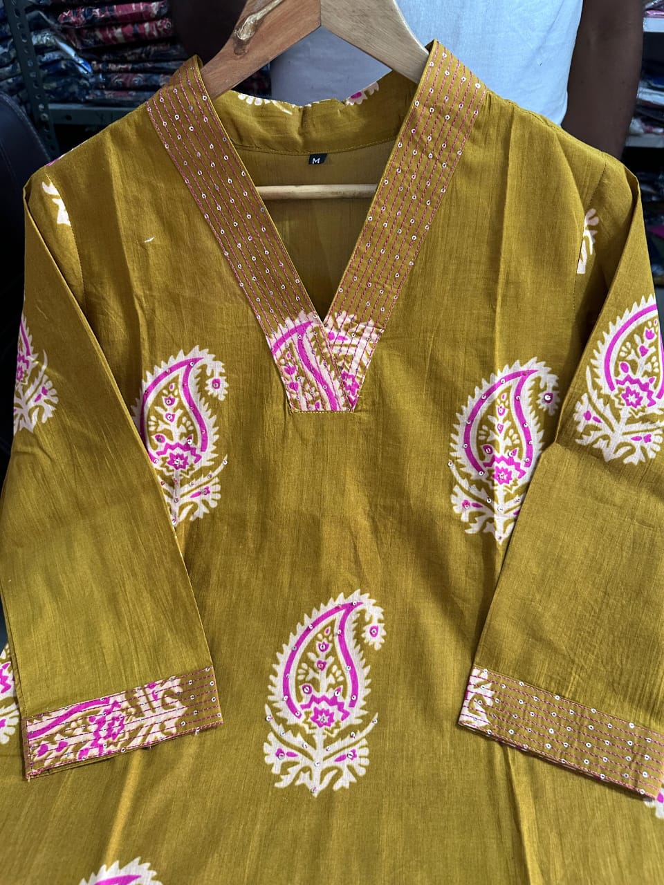 Pure Fine Cotton Fabric Kurti With Dupatta Set