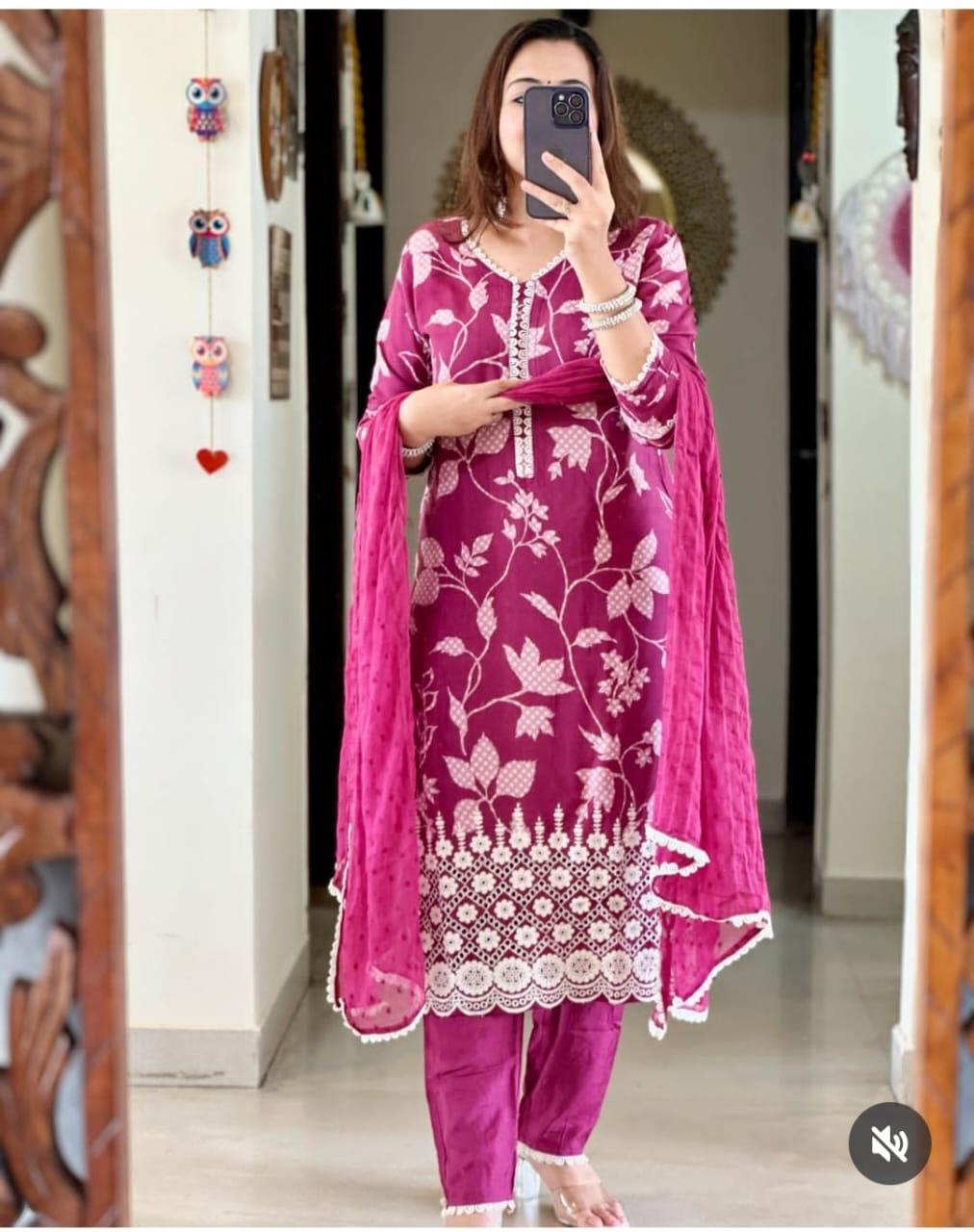 Gorgeous Floral Dupatta Sets for Festive Moments