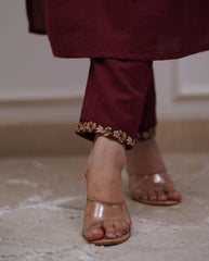 Beautiful Pure Cotton Embroidery Suit Set