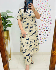 Easy Breezy Printed Summer Cotton Co-Ord Set