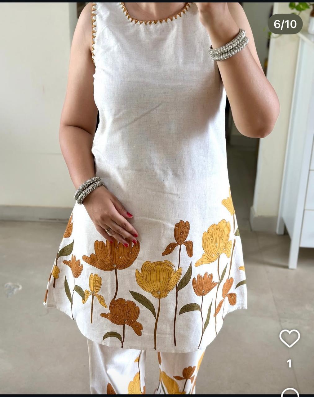 Summer Bloom Yellow Printed Co-Ord Set