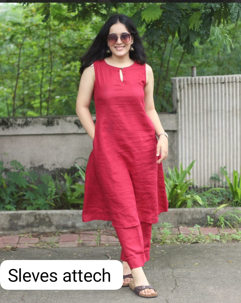 Classic Maroon Everyday Cotton Kurta Set