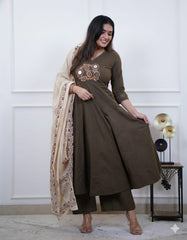 Tanvi Kurti Anarkali Style Dupatta Set - Tanvi Kurti