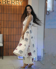 Tanvi Kurti Premium Floral Fine cotton Flex kurti Palazza set