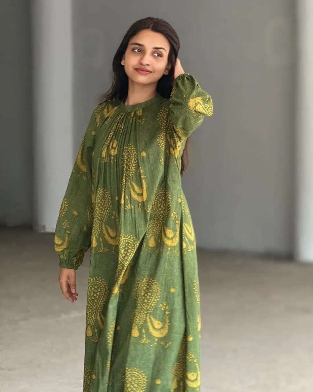 Tanvi Kurti Pure Cotton discharge print kaftan style Kurta Set - Tanvi Kurti