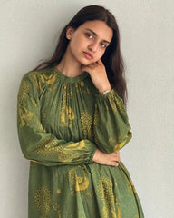 Tanvi Kurti Pure Cotton discharge print kaftan style Kurta Set - Tanvi Kurti