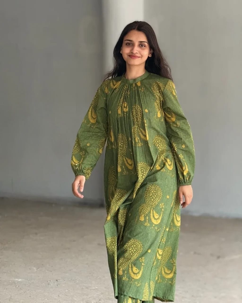 Tanvi Kurti Pure Cotton discharge print kaftan style Kurta Set - Tanvi Kurti