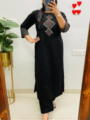 Tanvi Kurti Aline kurti pattern paired with Ankle length Pant