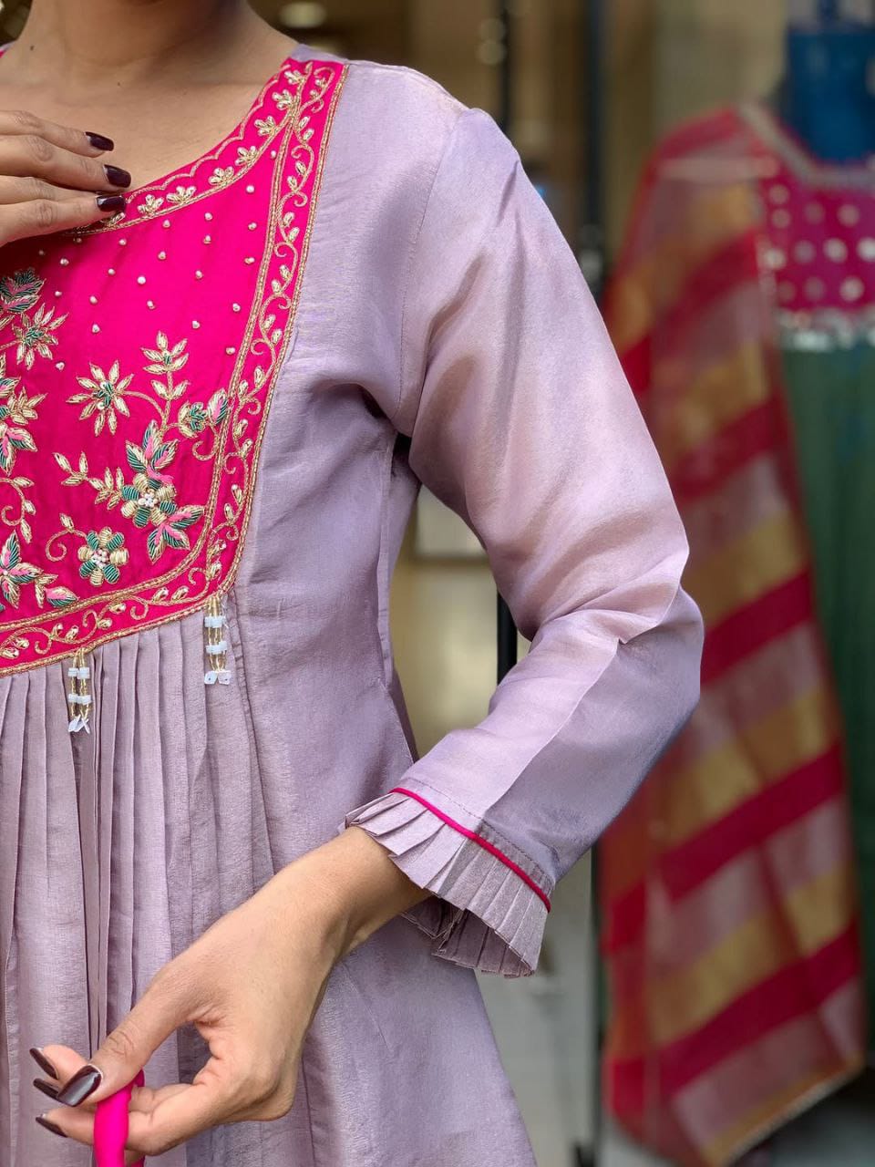 Tanvi Kurti Sharara Cord set - Tanvi Kurti