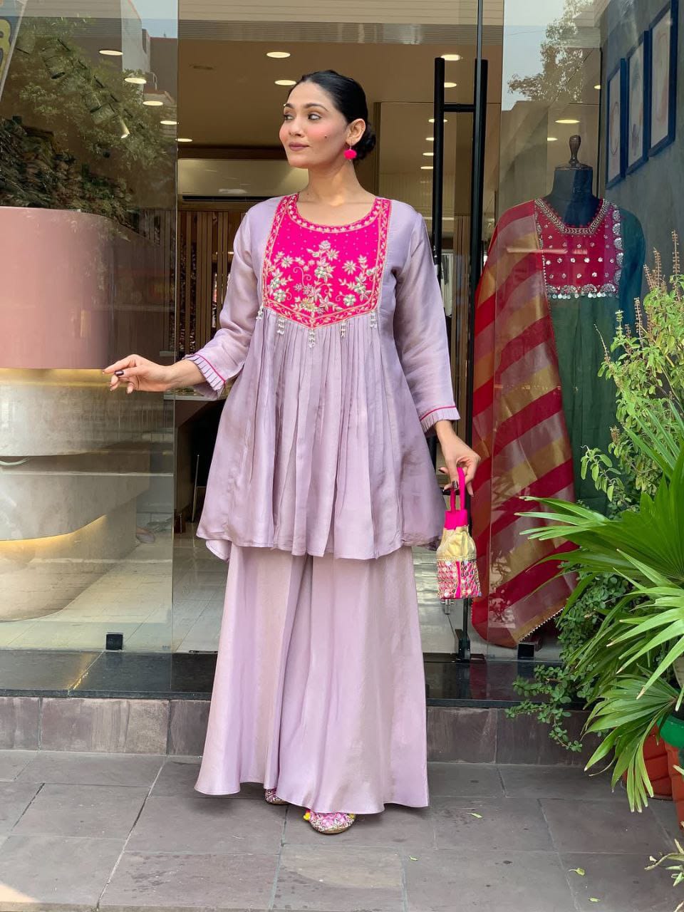 Tanvi Kurti Sharara Cord set - Tanvi Kurti
