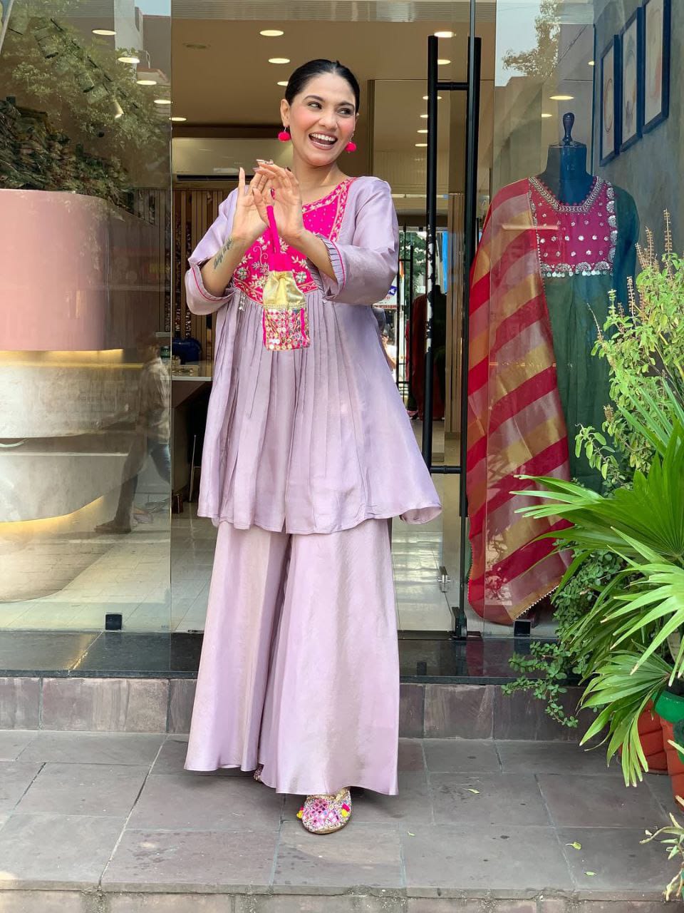 Tanvi Kurti Sharara Cord set - Tanvi Kurti