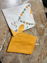 Tanvi Kurti Mustard Bloom Mul Cotton Co-Ord Set