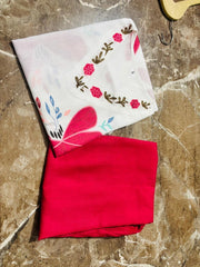 Tanvi Kurti Red Bloom Mul Cotton Co-Ord Set
